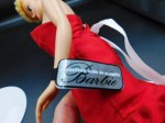 blonde barbie red gown label
